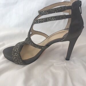 Antonio Melani Gray Strappy Heels